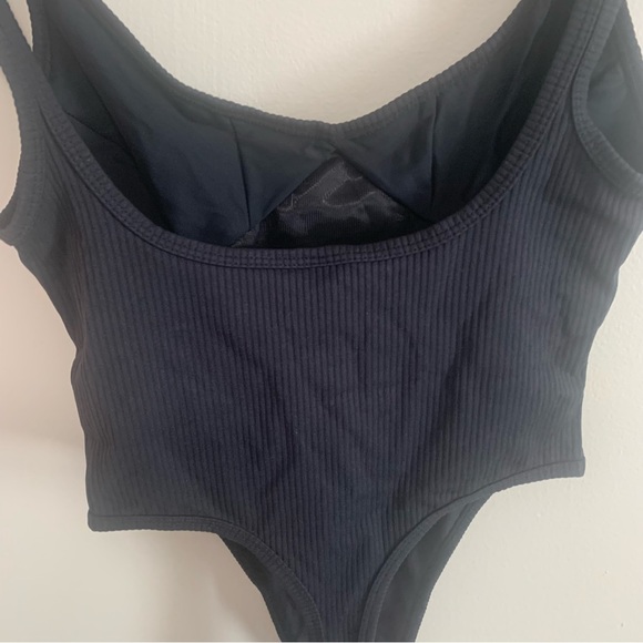 For Love & Lemons Clara Retro Ribbed Thong Bodysuit - Picture 5 of 13